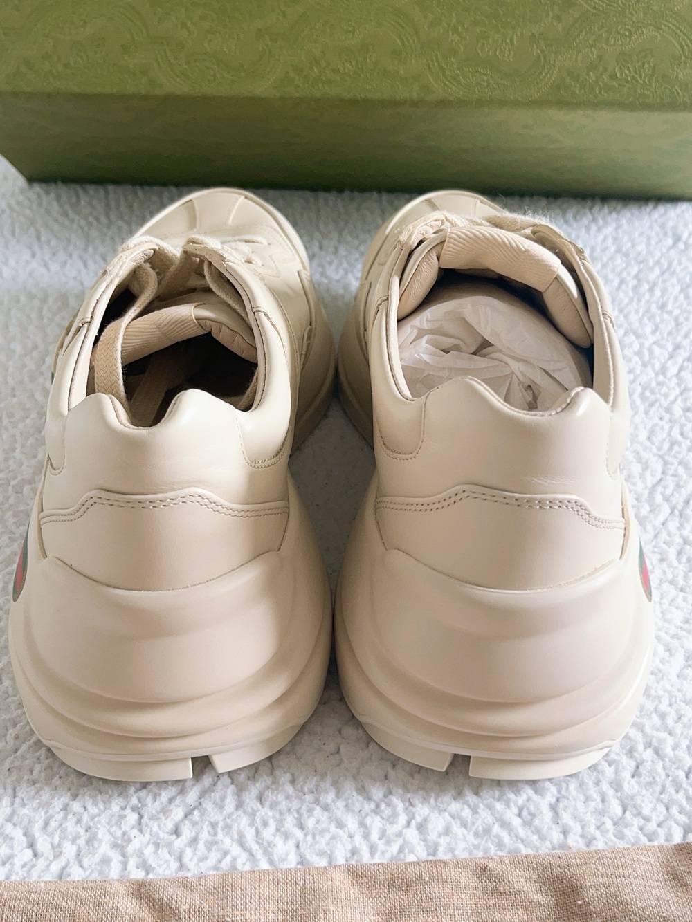 Gucci Rhyton Gucci Logo Leather Sneaker - Picture 7 of 16